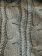 Cable Knit Sofa Throw Blanket – Grey